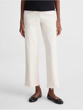 Madewell The Maternity Perfect Vintage Wide-Leg Crop Jean in Vintage Canvas